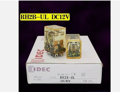 10Pcs/BOX Intermediate Relay RH2B-UL DC12V 8 Pins 2O2C