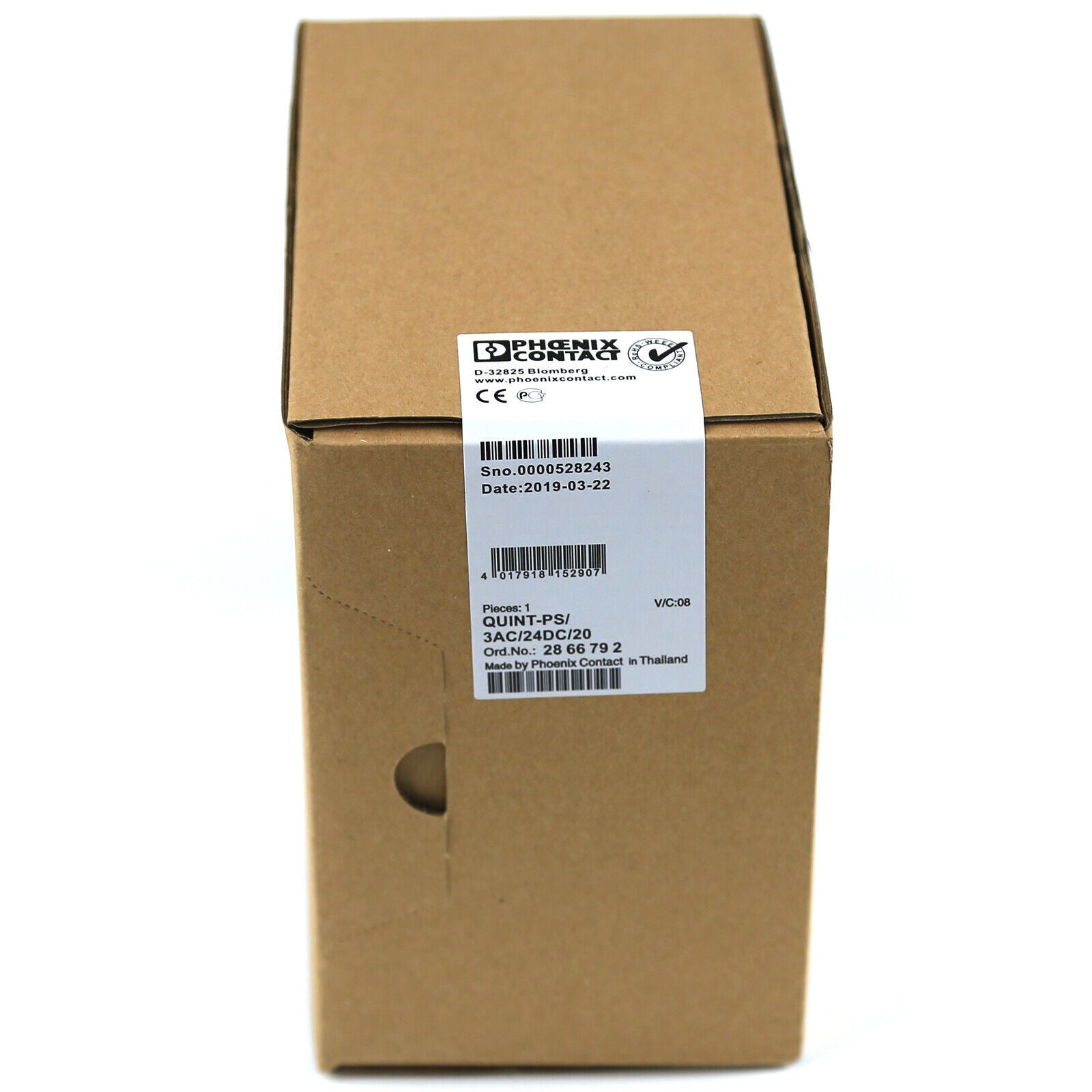 PHOENIX 2866792 QUINT-PS 3AC 24DC 20 Power Supply Unit - PHOENIX