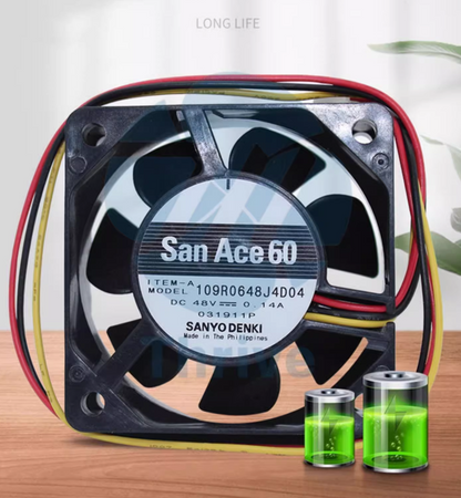 new - SANYO 109R0648J4D04 6025 48V 0.14A 6CM Axial Fan Cooling Fan - SANYO