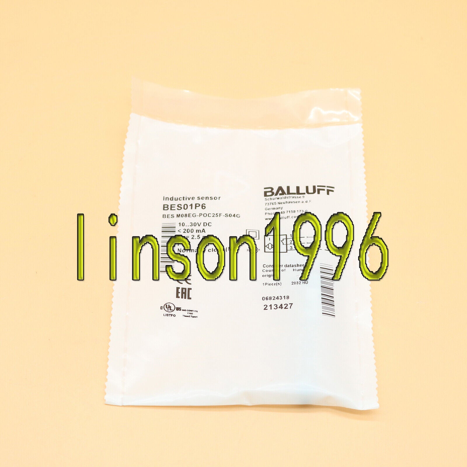 1PC BALLUFF Proximity Sensor BES M08EG-POC25F-S04G - BALLUFF