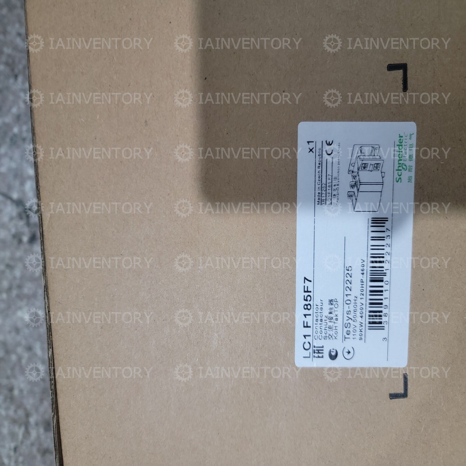 LC1-F185 Schneider Electric 3PST DIN Rail 200A PLC Contactor 440V - SCHNEIDER ELECTRIC