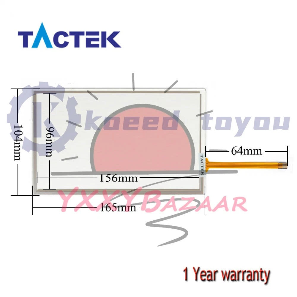 Touch Screen for PanelMaster PT070-WST2B-F1R1 Touchpad Glass + Film Overlay