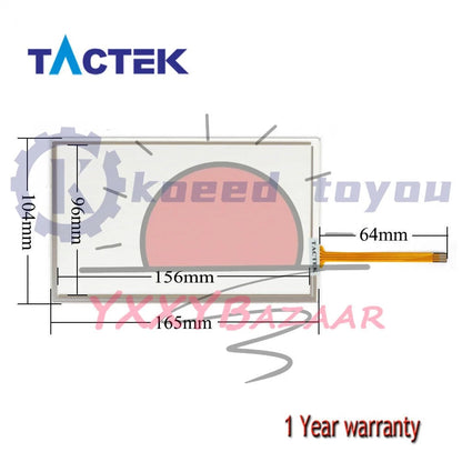Touch Screen for PanelMaster PT070-WST2B-F1R1 Touchpad Glass + Film Overlay