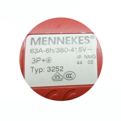 1PCS  MENNEKES TYP:3252 TYP3252 IP44 400V 4P 63A INDUSTRIAL PLUG