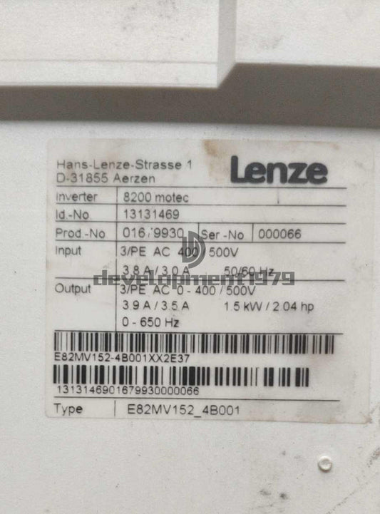 used ONE LENZE frequency converter E82MV152-4B001 - LENAZ