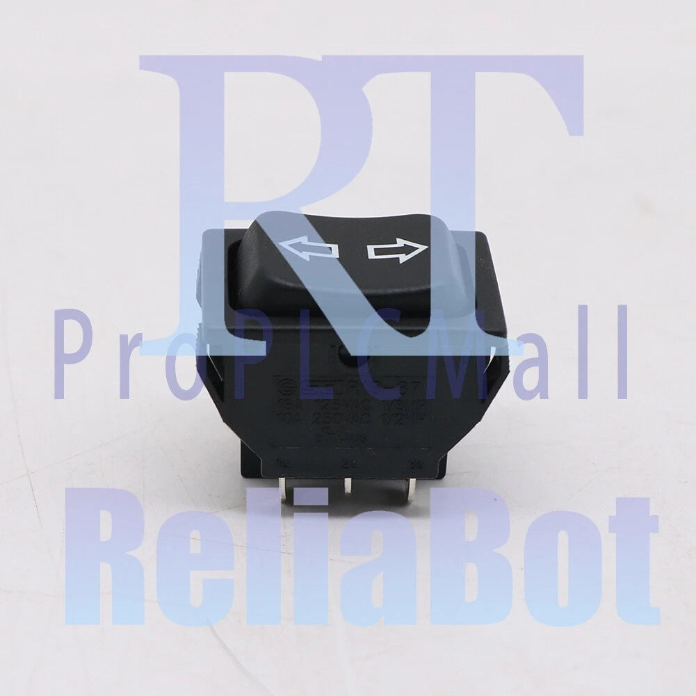 SCI R13-87 6 Pins 10A 250VAC Rocker Switch Double Side Self-Reset 1x