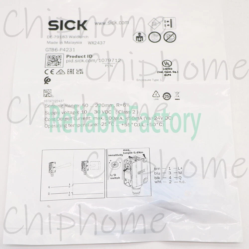 1PCS Sick GTB6-P4231 Photoelectric Switch