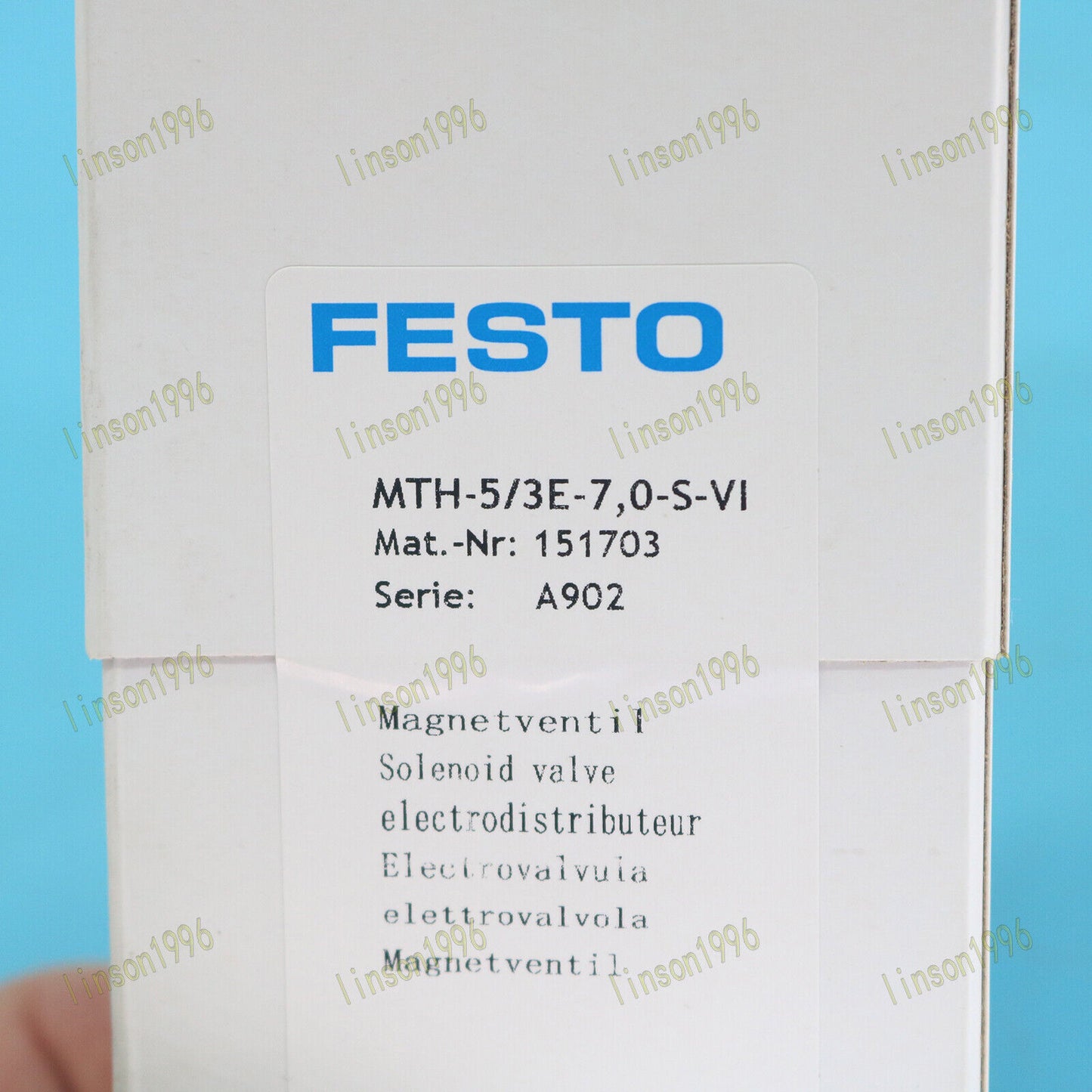 new FESTO MTH-5/3E-7,0-S-VI 151703 24VDC solenoid valve - FESTO