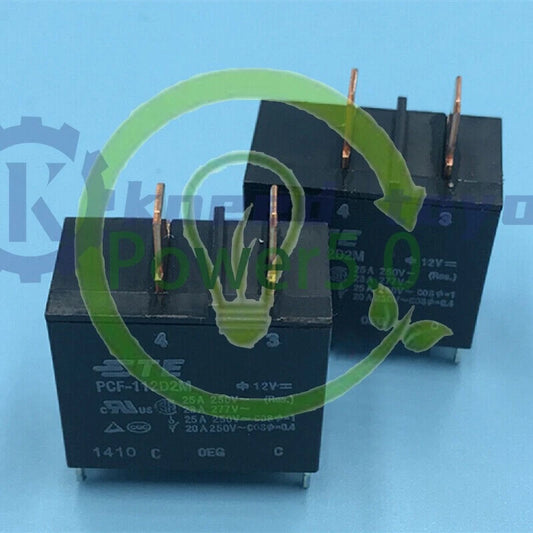 10Pcs Tyco PCF-112D2M 12VDC 25A Power Relay 4 Pins~