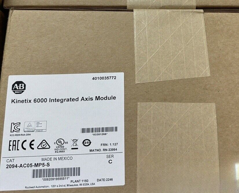 AB Brand New 2094-AC05-MP5-S Kinetix 6000 Integrated Axis Module | AB Brand New Kinetix 6000 Module | AB Brand New 2094-AC05-MP5-S | AB Brand New Integrated Axis Module | AB Brand New MP5-S Module - AB BRAND NEW