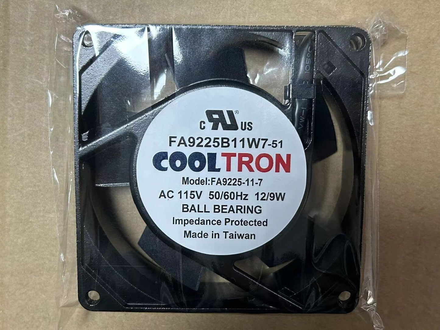new QTY:1PC COOLTRON FA9225B11W7-51 Fan AC115V 50/60Hz - COOLTRRON