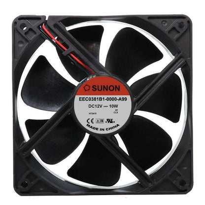 new SUNON EEC0381B1-0000-A99 12V 10W 12038 12CM 2-wire DC cooling fan - SUNON