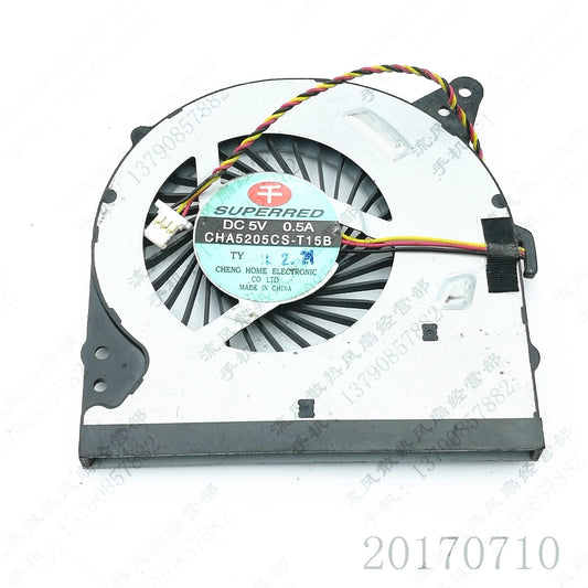 SUPERRED CHA5205CS-T15B DC5V 0.5A 3-Pin Silent CPU Cooling Fan