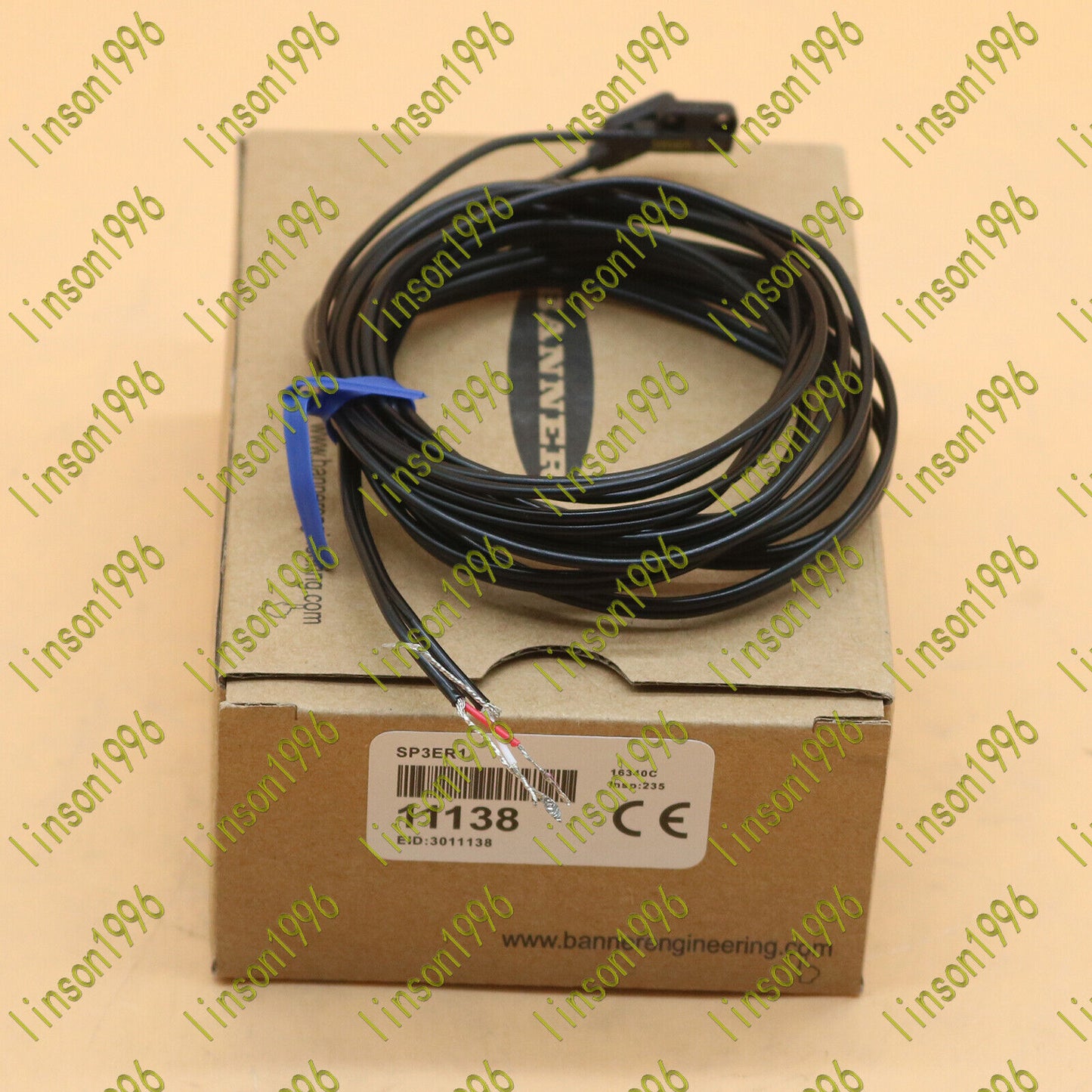 BANNER SP3ER1 Photoelectric Switch in Box - BANNER