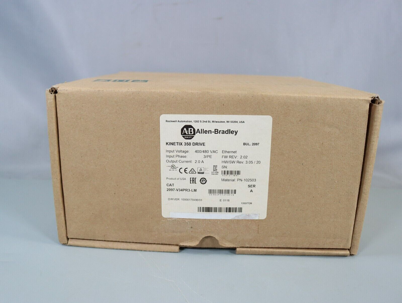 Allen Bradley Kinetix 350 Servo Driver 2097-V34PR3-LM - ALLEN BRADLEY
