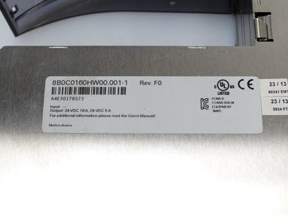 B&R 8B0C0160HW POWER SUPPLY 120V AC 180W DC-DC 1.5A - B&R