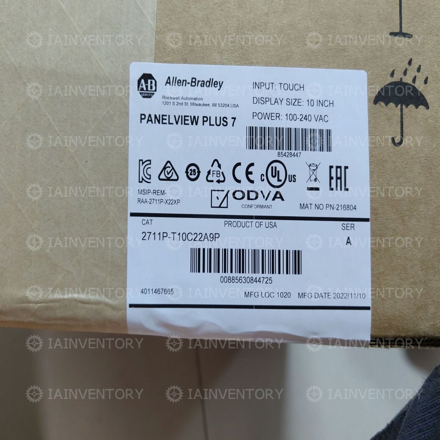 Allen-Bradley 2711P-T10C22A9P - ALLEN-BRADLEY