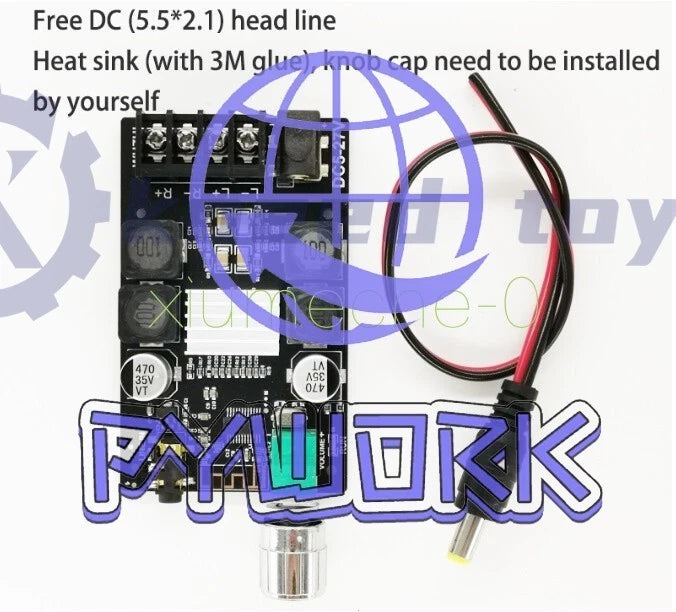 Bluetooth 5.0 TPA3116 HIFI Wireless 50WX2 Stereo Digital Audio Amplifier board