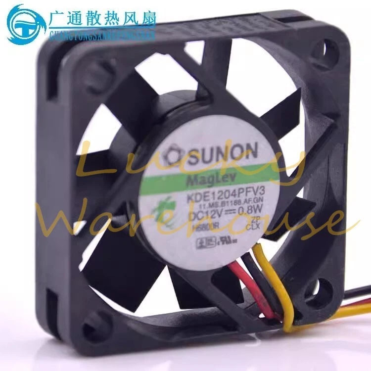 SUNON KDE1204PFV3 4010 DC12V 0.8W 4CM 3-Wire Cooling Fan