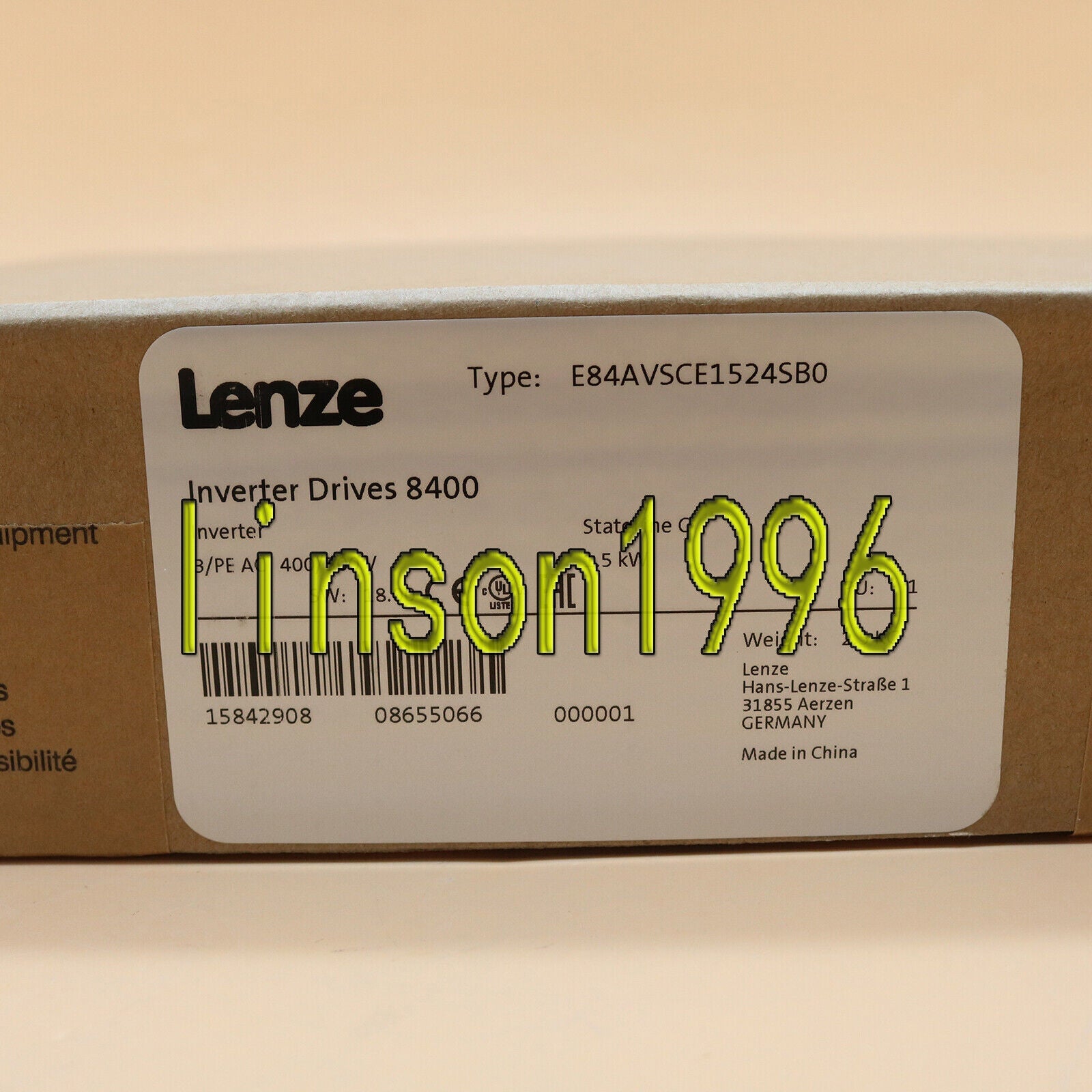 1PC Lenze Inverter E84AVSCE1524SB0 - LENZE