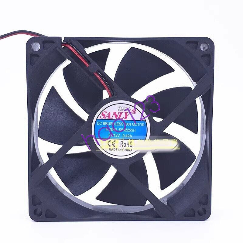new SANLY SF9225SH 12V 0.42A 9CM 9025 2-Wire Cooling Fan