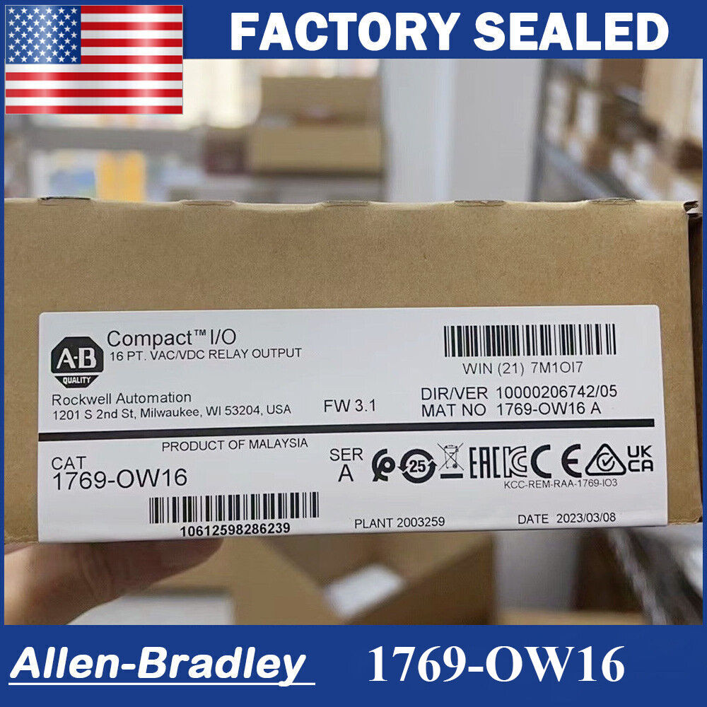 Allen Bradley CompactLogix Relay Output 1769-0W16 Ser A - ALLEN BRADLEY