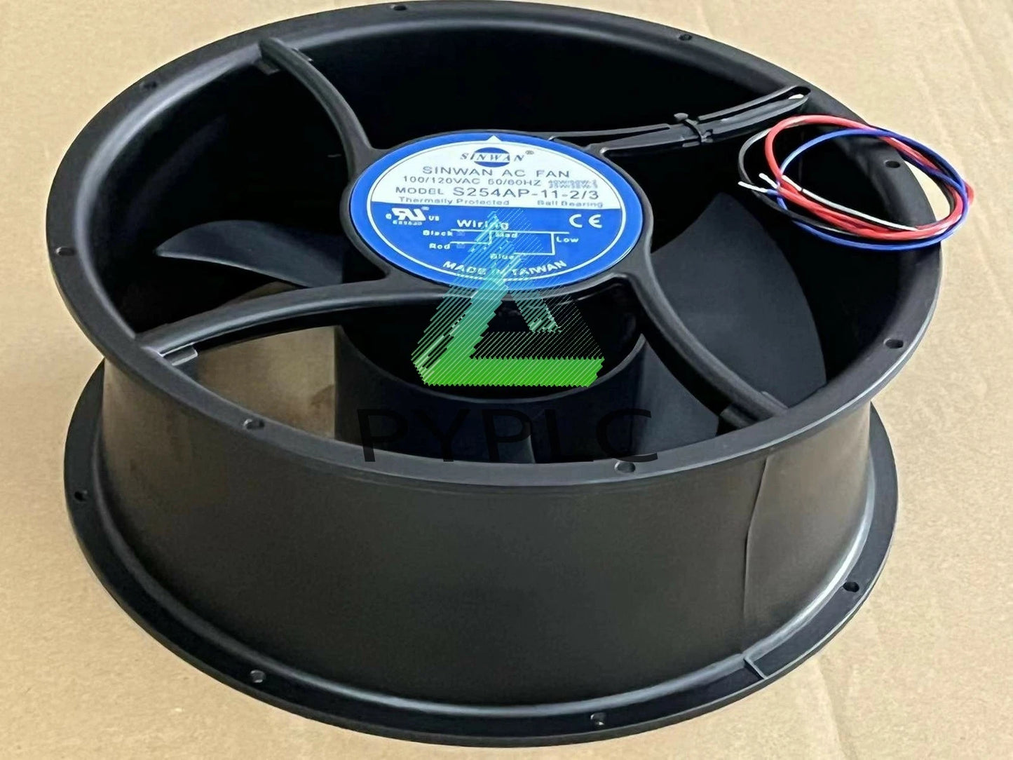 For Sinwan AC fan S254AP-11-2/3 110V 3-wire cooling 620/470CFM 1900/1450 RPM～