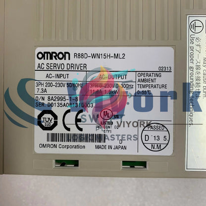 1PCS OMRON R88D-WN15H-ML2 SERVO DRIVE 200V 3PH 1.5KW ML2