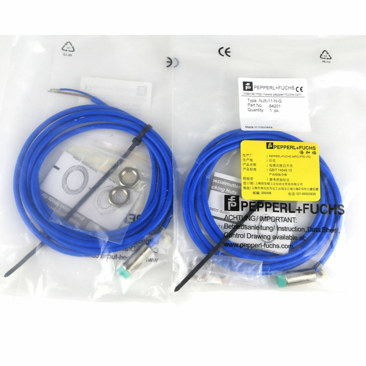 Inductive Proximity Sensor NJ5-11-N-G Pepperl + Fuchls - PEPPERL + FUCHS