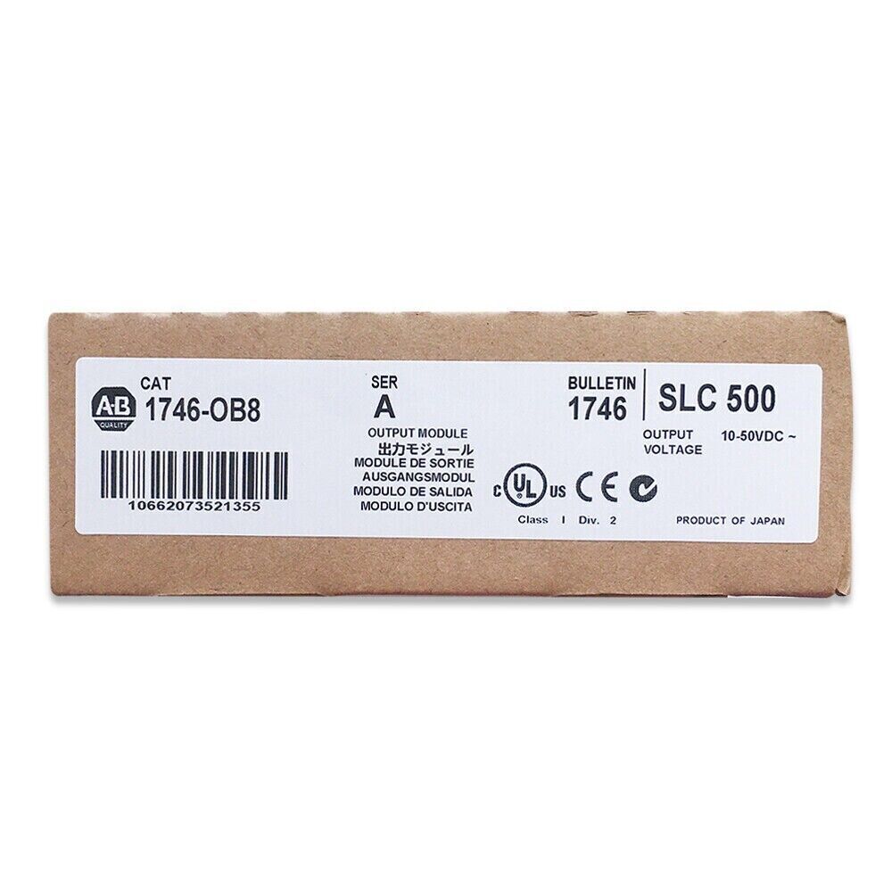 New Factory Sealed Allen-Bradley 1746-OB8 SLC 500 8 Point Digital Output Module - ALLEN-BRADLEY