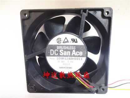 1pcs SANYO 109R1248H1011 48V 0.15A 12CM 12038 chassis cooling fan