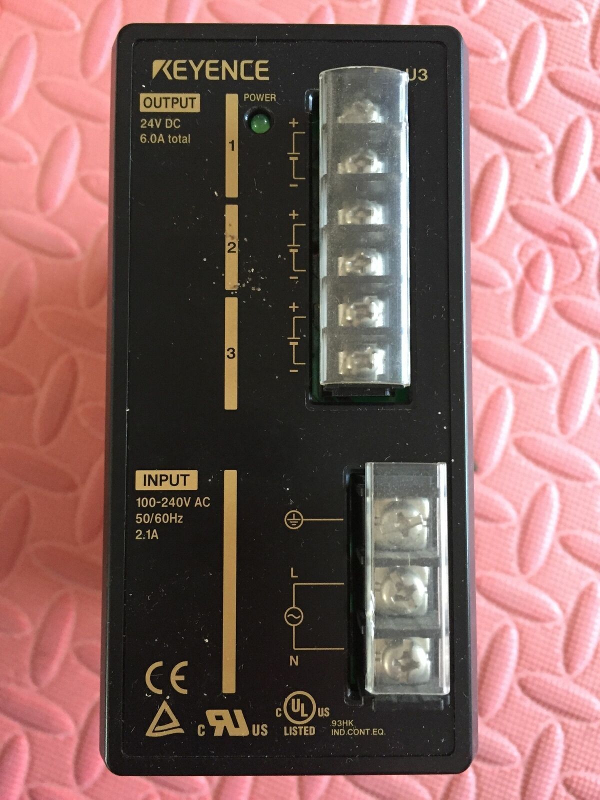 KEYENCE CA-U3 Vision System Power Supply Used 1PCS - KEYENCE