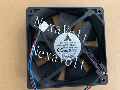 Delta AFB1224SH 12025 120mm 12cm DC 24V 0.42A tempreture sensor 3-pin case fan