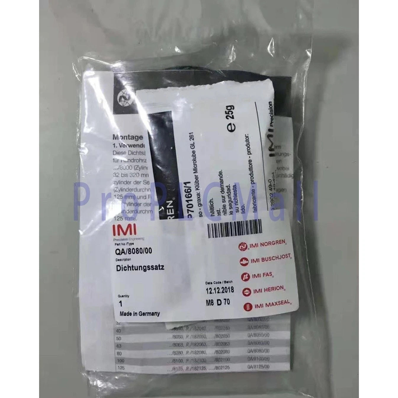 1PC NORGREN QA/8080/00 Cylinder Service Kit spot stock Free delivery #F