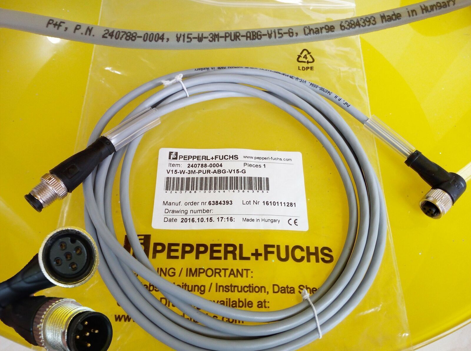 New Pepperl+ Fuchs P+F sensor V15-W-3M-PUR-ABG-V15-G - PEPPERL+ FUCHS
