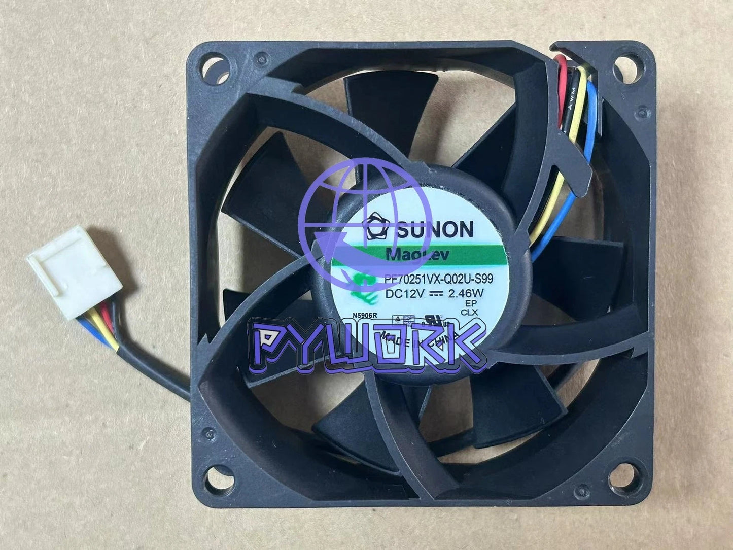 1PCS SUNON PF70251VX-Q02U-S99 7025 70mm 12V 2.46W 4-wire cooling fan 4pin~