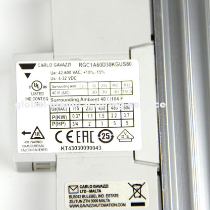 CARLO GAVAZZI Solid State Relay RGC1A60D30KGUS80 - CARLO GAVAZZI
