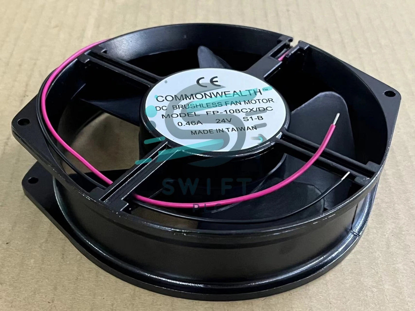 Commonwealth FP-108CX/DC 24V DC aluminum frame cooling fan