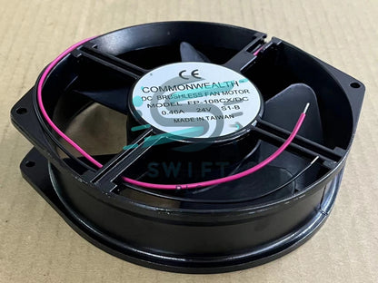 Commonwealth FP-108CX/DC 24V DC aluminum frame cooling fan