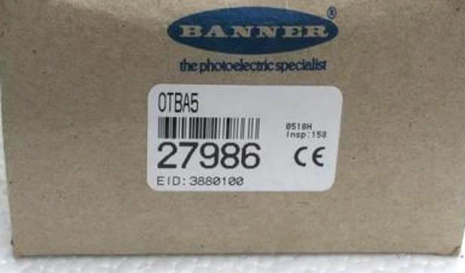 BANNER Photoelectric Sensors OTBA5 - High-Precision Optical Sensor for Industrial Applications - BANNER