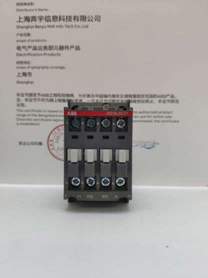 1PCS  ABB AX18-30-01 AX183001  AC Contactor 1NC 18A
