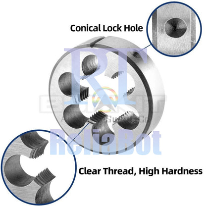 1 1/2"-16 UN Thread Die Right Hand, 1-1/2 x 16 UN Round Threading Die