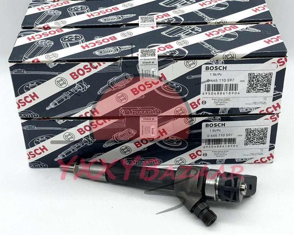 4Pcs 0445110597 Diesel Fuel Injector Fits For Bosch BMW F10 F18 4047025 187107