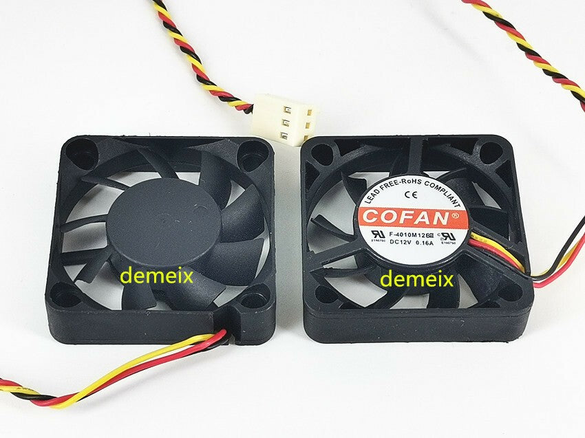 1PCS COFAN F-4010M12BII 0.16A DC12V 40mm 4010 4CM 3-wire cooling fan