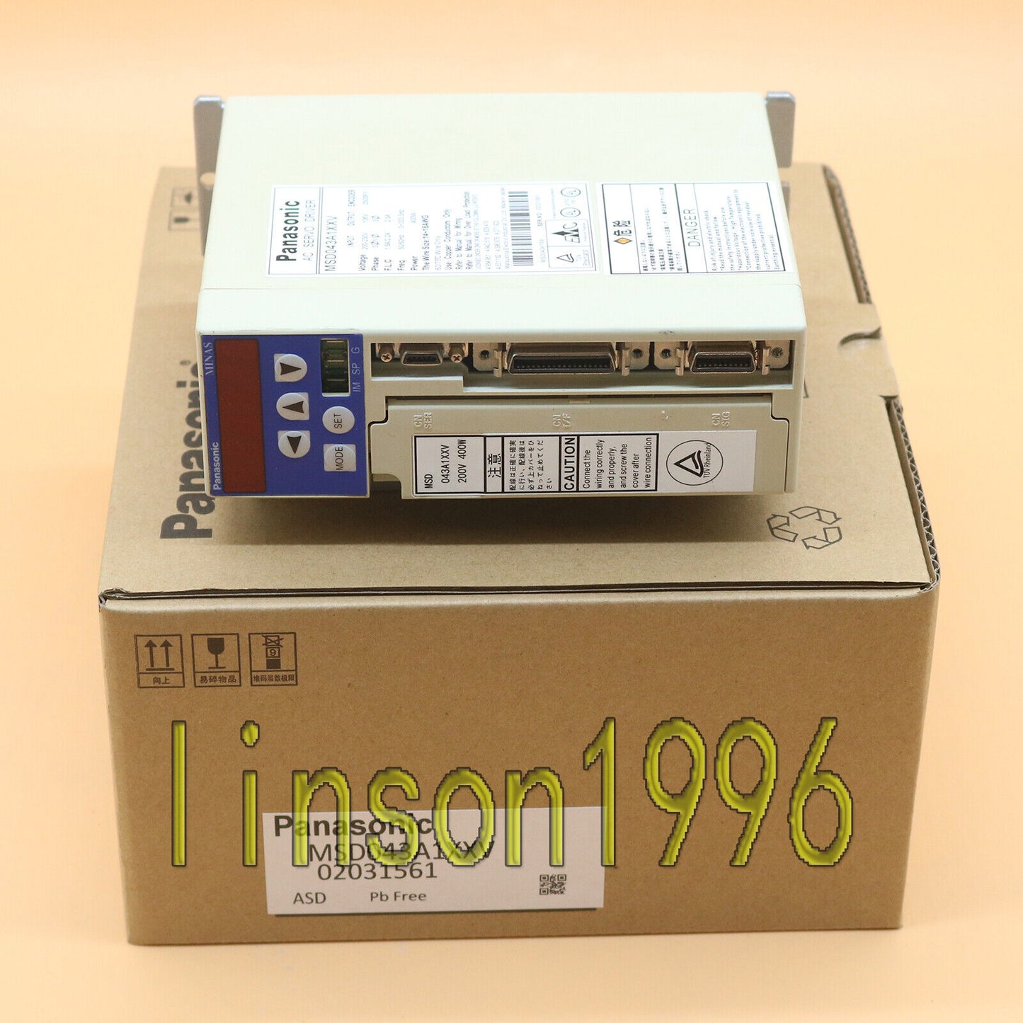 Panasonic AC Servo Driver MSD043A1XXV - High-Performance Motor Driver - PANASONIC