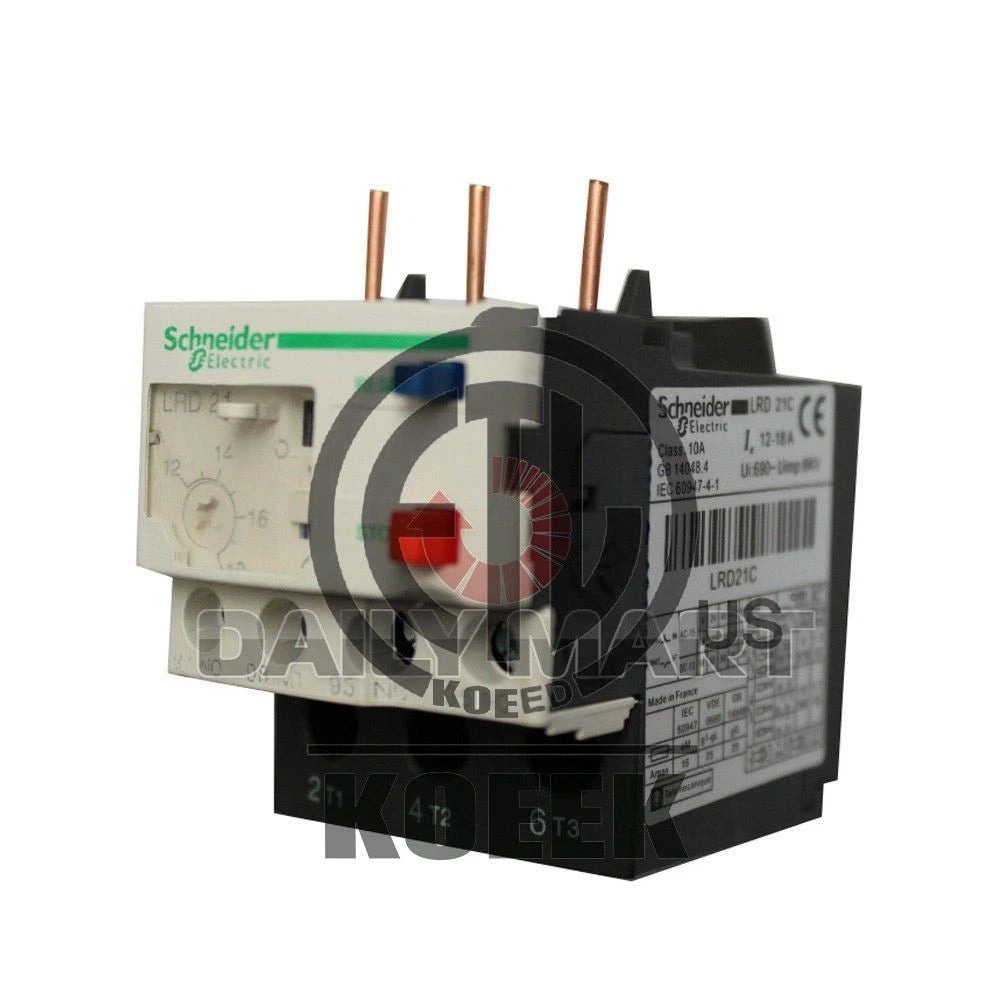 SCHNEIDER LRD21C 12-18A PLC Thermal Overload Relay