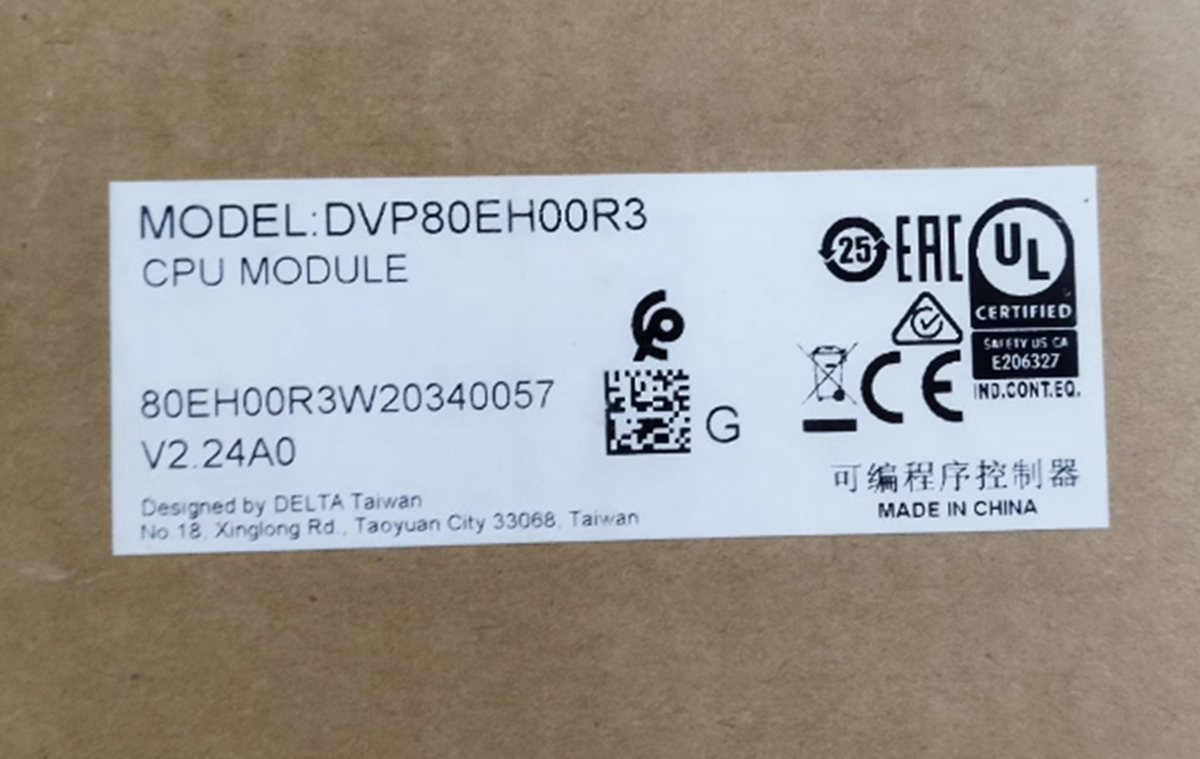new  DELTA  DVP80EH00R3 PLC 80-POINT 40DI/40DO AC POWER TRANSISTOR