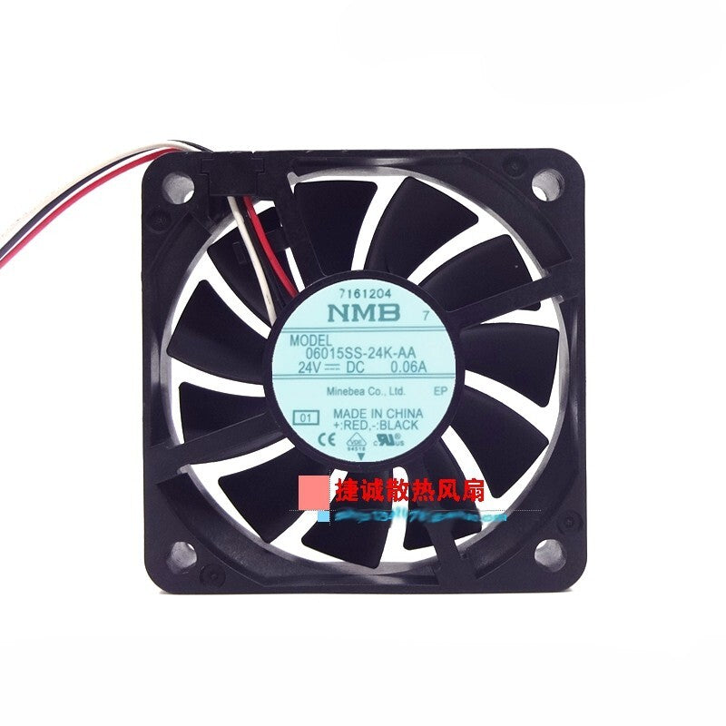 NMB 06015SS-24K-AA 6015 24V 0.06A 6CM Projector Equipment Fan