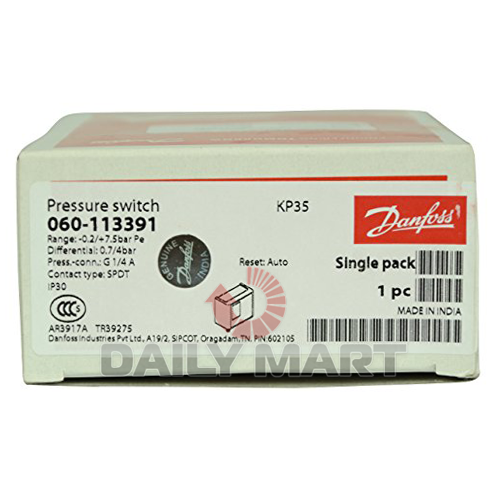 new In Box DANFOSS 060-113391 KP35 Pressure Control - DANFOSS