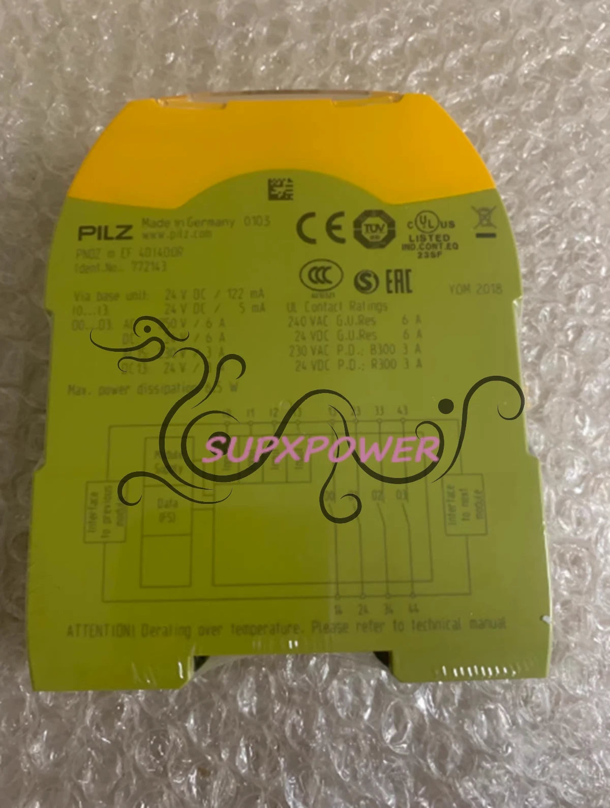 PILZ 772143 PNOZ m EF 4DI4DOR Module Safety Relay #su